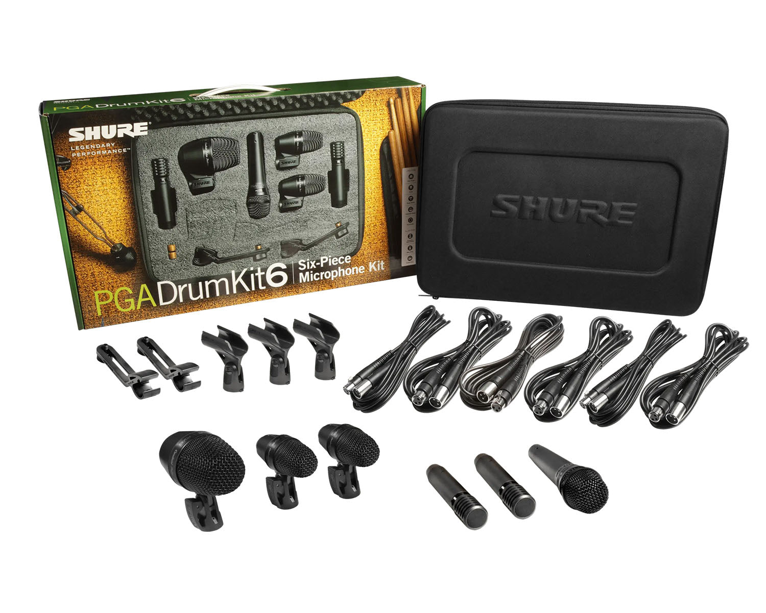 SHUPGADRUMKIT7 - Shure PGADRUMKIT7 PG Alta Drum Microphone Kit 7 PGA56 or PGA57 or PGA52 or PGA81 Image 2
