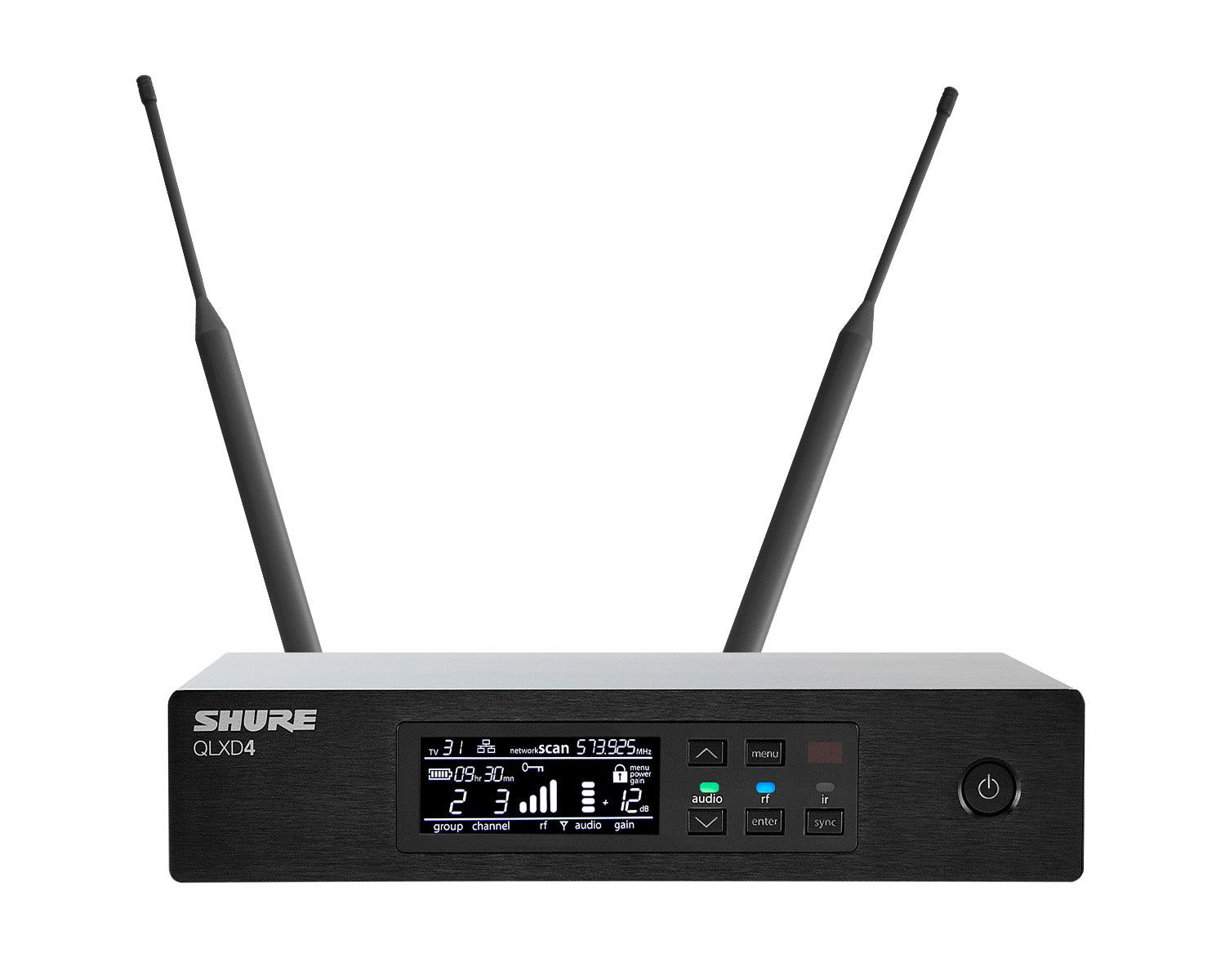 SHUQLXD4UKK51 - Shure QLXD4 Digital Wireless Half Rack Receiver K51 606 670 MHz Image 1