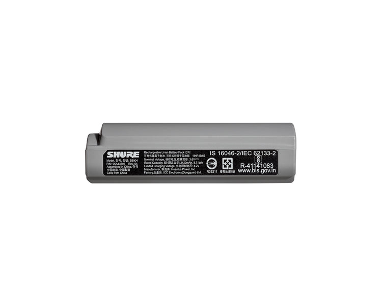 SHUSB904 - Shure SB904 Rechargeable Battery for GLX D and Wireless Mic Systems Image 1