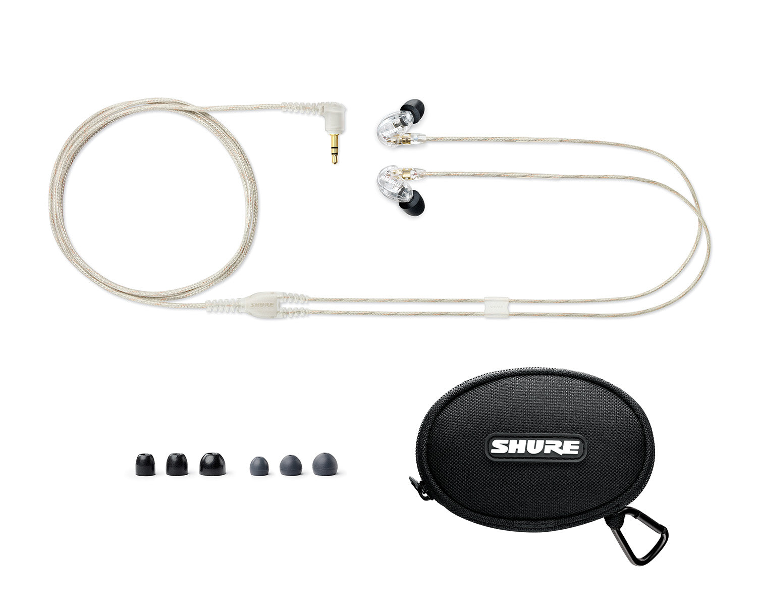 SHUSE215CLEFS - Shure SE215 Pro Sound Isolating IEM Earphones w or Dynamic Drivers Clear Image 4