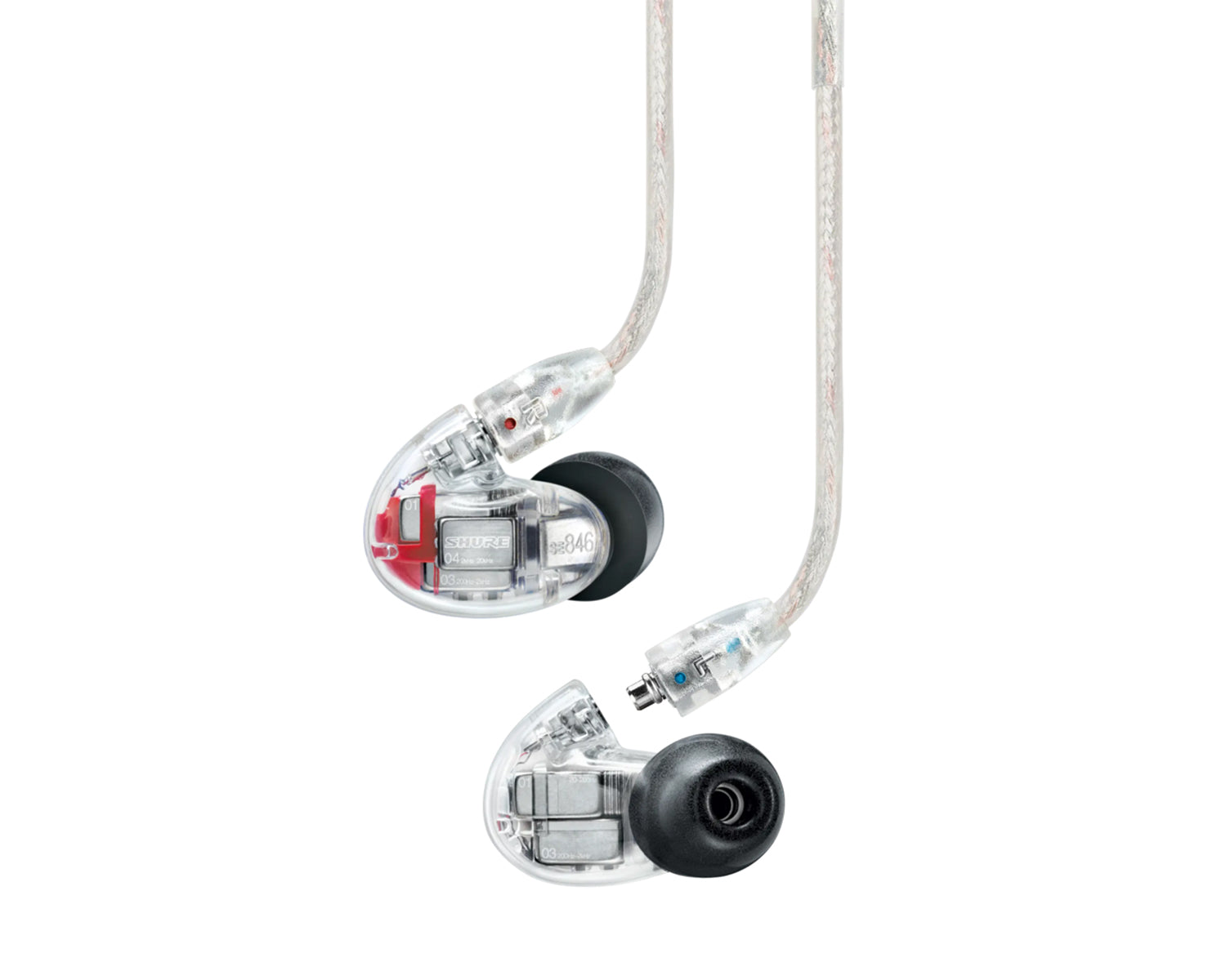 SHUSE846G2CLEFS - Shure SE846 Gen 2 Sound Isolating IEM Earphones with Quad Drivers Clear Image 2