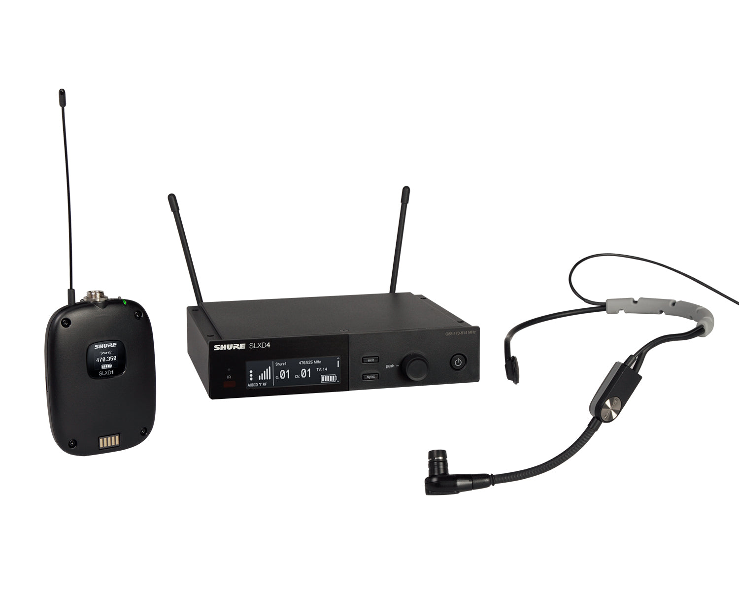 SHUSLXD14UKSM35K59 - Shure SLXD14 or SM35 Wireless Headset System SLXD1 or SM35 K59 Image 1