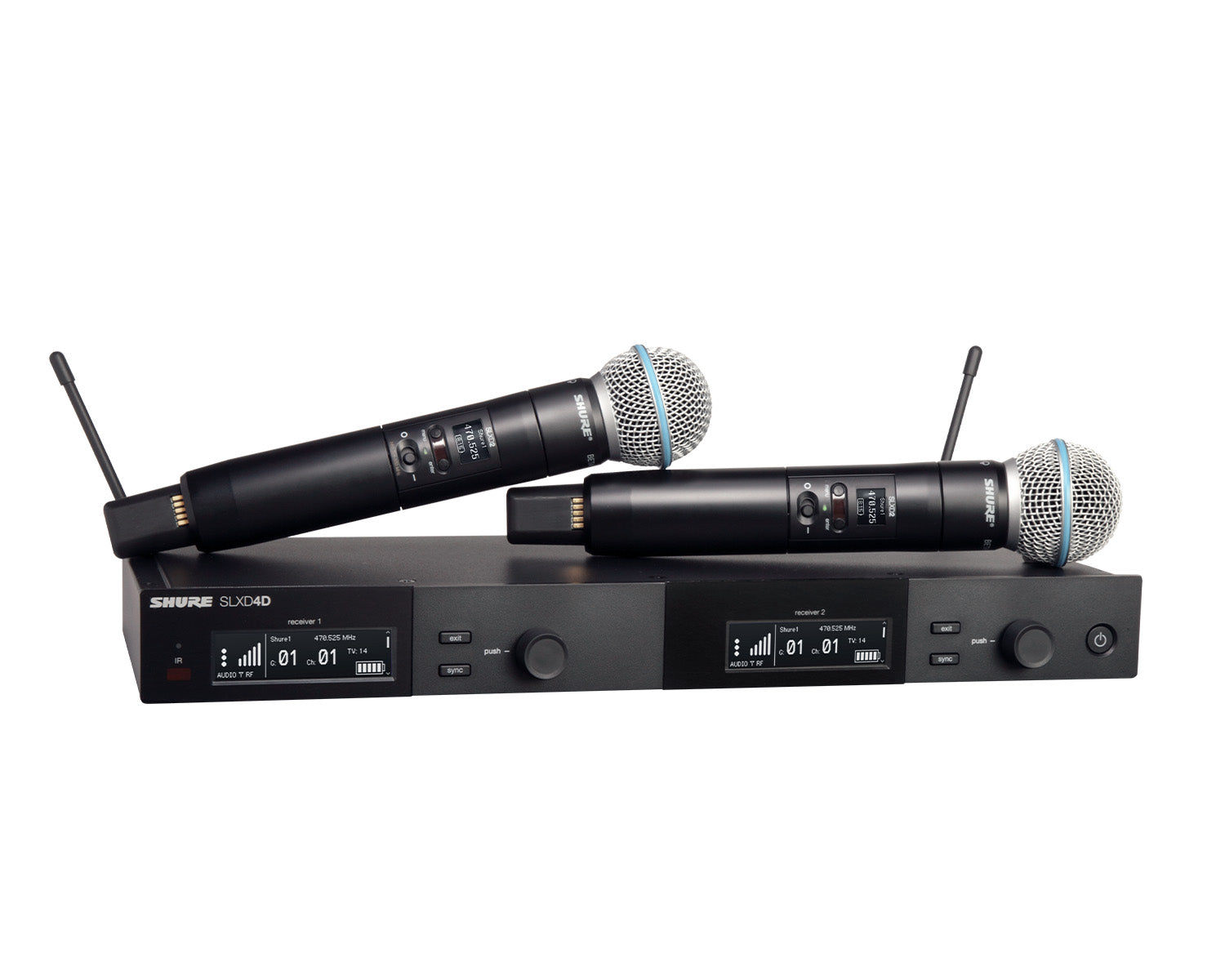 SHUSLXD24DUKB58K59 - Shure SLXD24D or B58 Dual Wireless Handheld System SLXD2 or BETA58 K59 Image 1