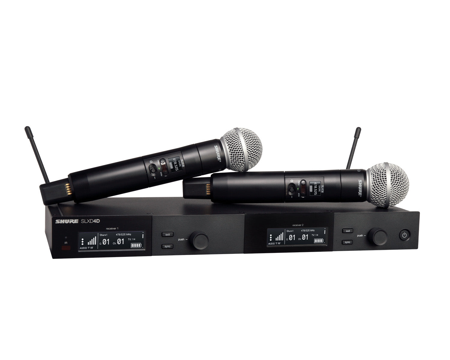 SHUSLXD24DUKSM58K59 - Shure SLXD24D or SM58 Dual Wireless Handheld System SLXD2 or SM58 K59 Image 1
