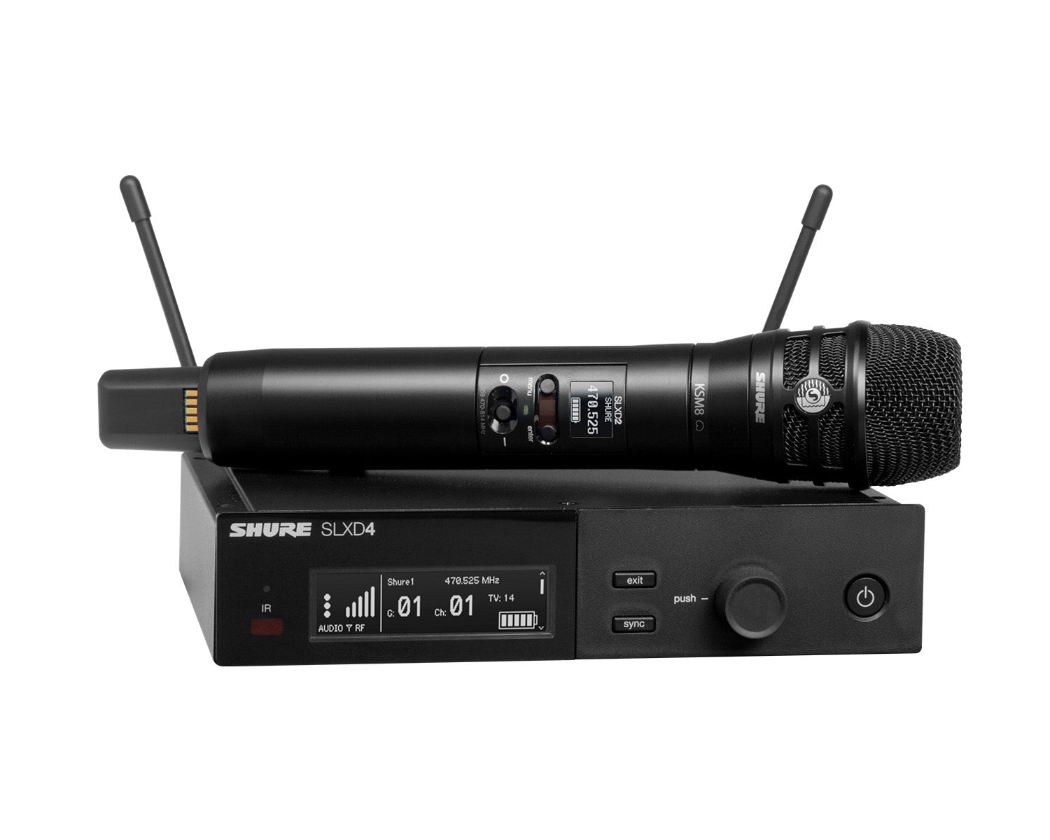 SHUSLXD24UKK8BK59 - Shure SLXD24 or K8B Wireless Handheld System SLXD2 or KSM8 K59 Image 1