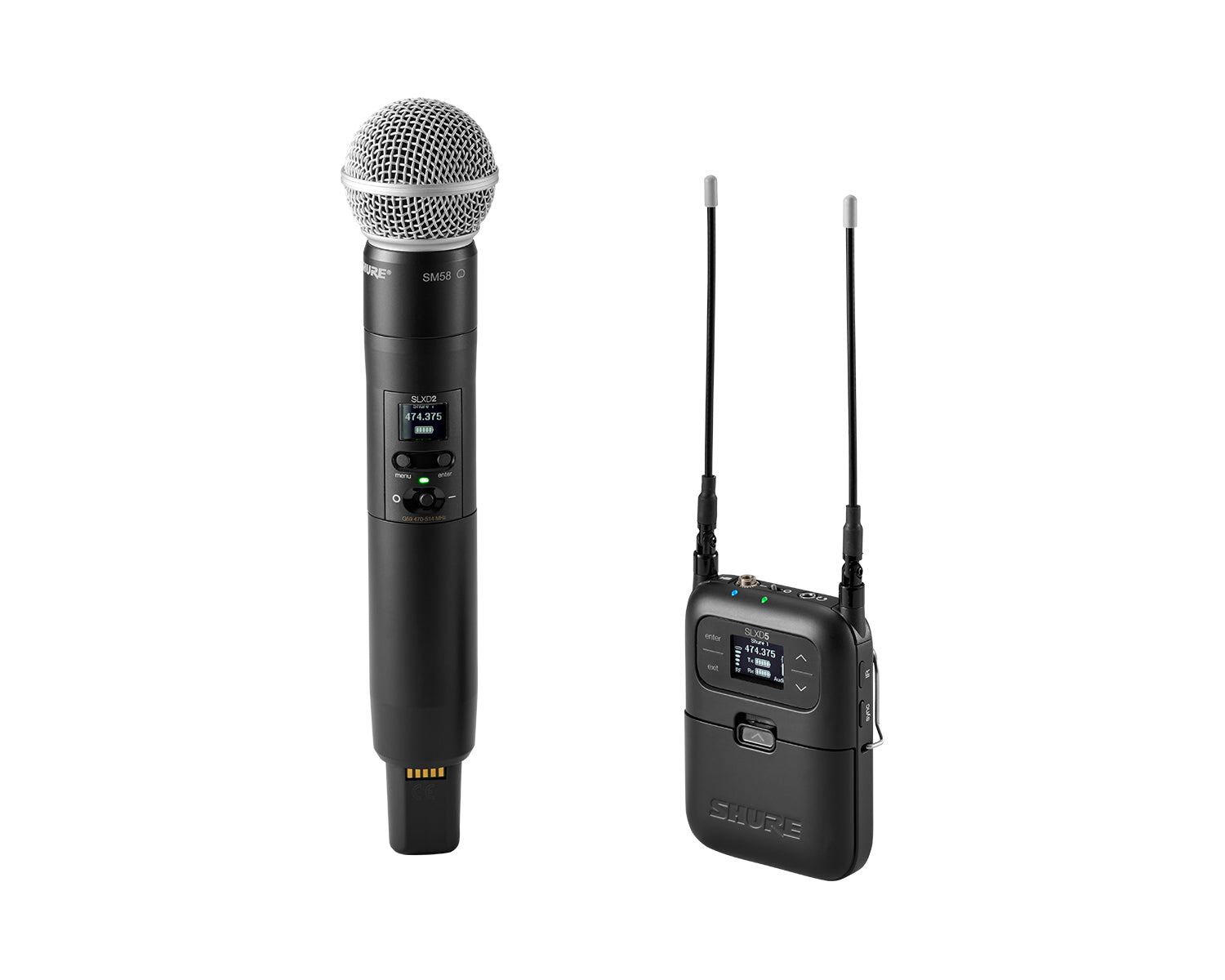 SHUSLXD25SM58K59 - Shure SLXD25 or SM58 Wireless Portable HH System SLXD5 or SLXD2 or SM58 K59 Image 1