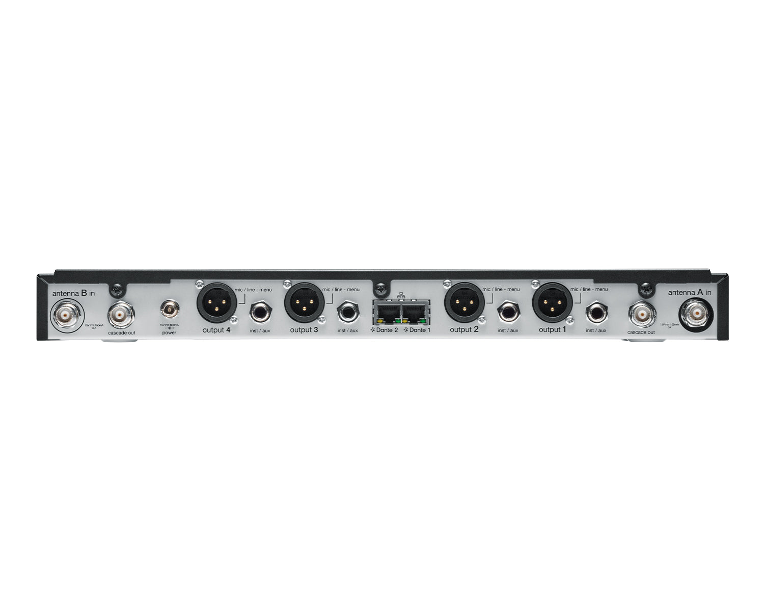 SHUSLXD4QDANUKK55 - Shure SLXD4QDAN and Quad Wireless Rack Receiver Dante 1U K55 606 694 MHz Image 5