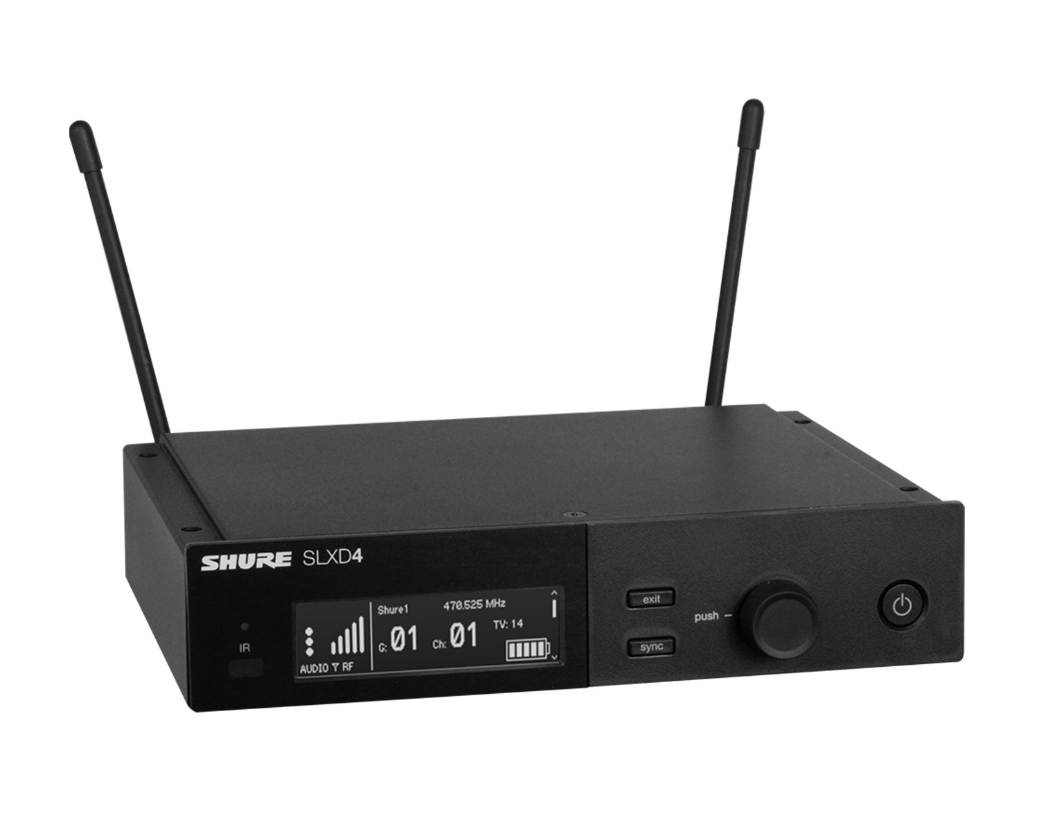 SHUSLXD4UKK59 - Shure SLXD4 Wireless Half Rack Receiver K59 606 650 MHz CH38 Image 2