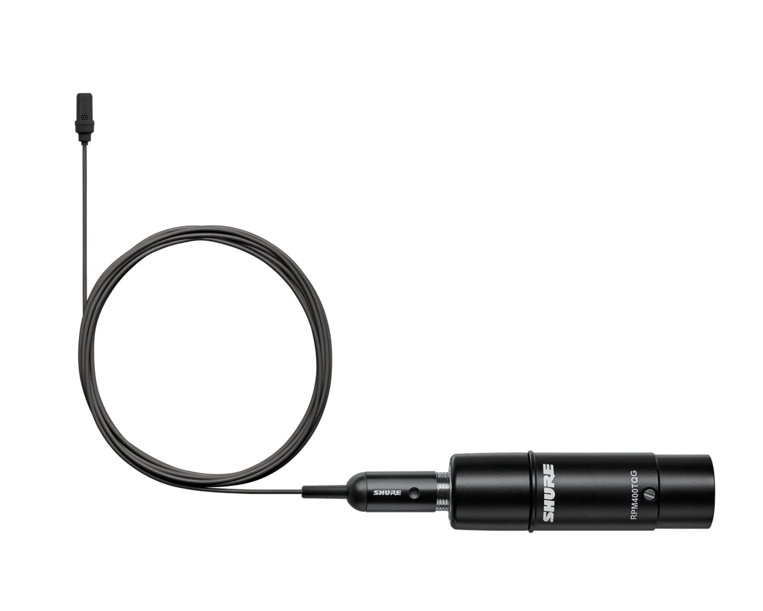 SHUUL4BCXLRA - Shure UL4B or C XLR Cardioid Lavalier Microphone MTQG and XLR Preamp Black Image 1
