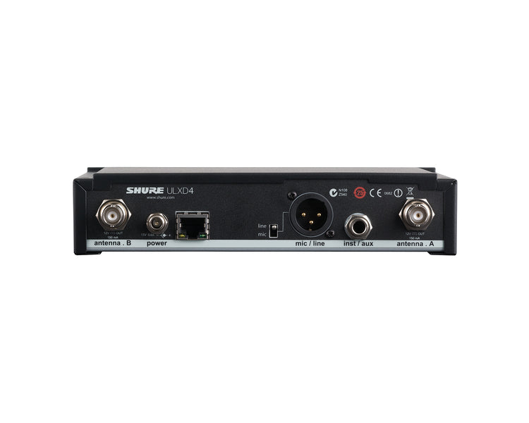 SHUULXD4UKK51 - Shure ULXD4 Single Digital Wireless Half Rack Receiver 1U K51 CH38 Image 3