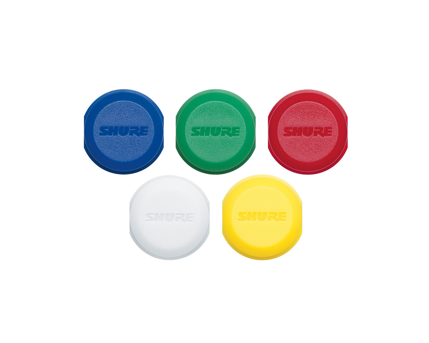 SHUWA621 - Shure WA621 Coloured ID Caps for BLX Handheld Transmitters 5 Pack Image 1