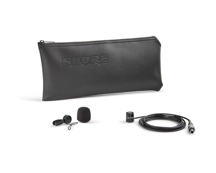 SHUWL183MBOLM3 - Shure WL183M Omnidirectional Condenser Lavalier Microphone LM3 Black Image 3