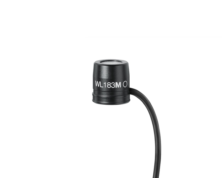 SHUWL183MBOLM3 - Shure WL183M Omnidirectional Condenser Lavalier Microphone LM3 Black Image 4