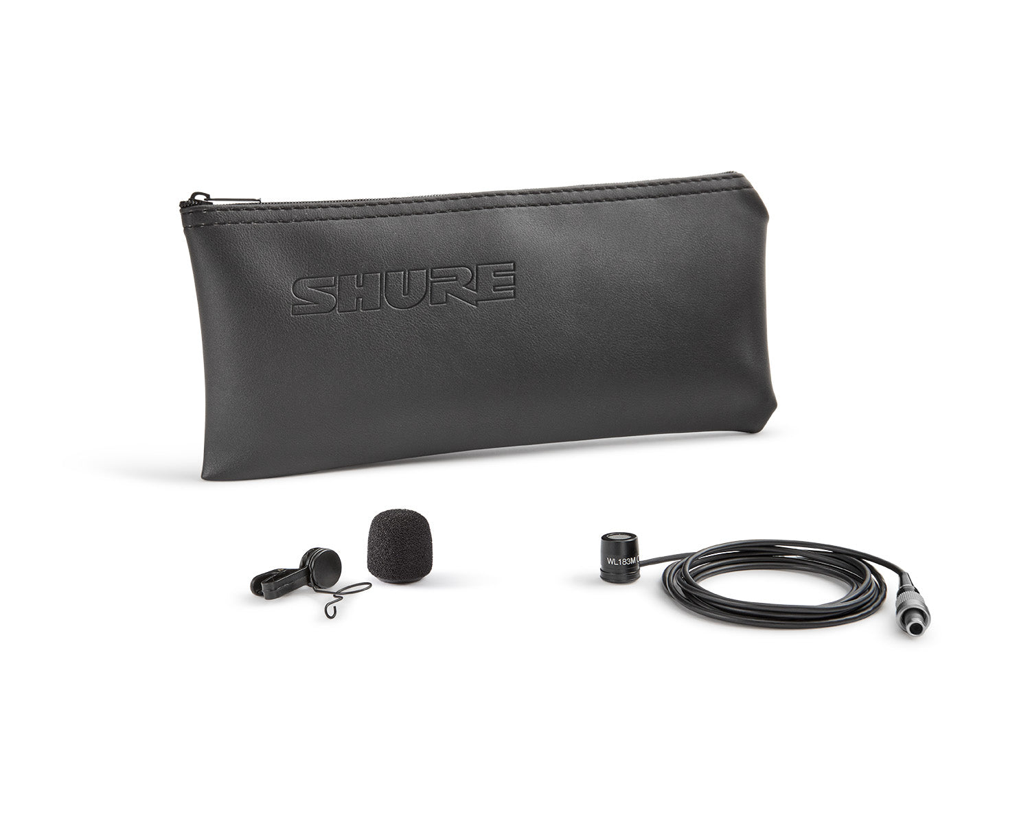 SHUWL183MBOLM3 - Shure WL183M Omnidirectional Condenser Lavalier Microphone LM3 Black Image 6