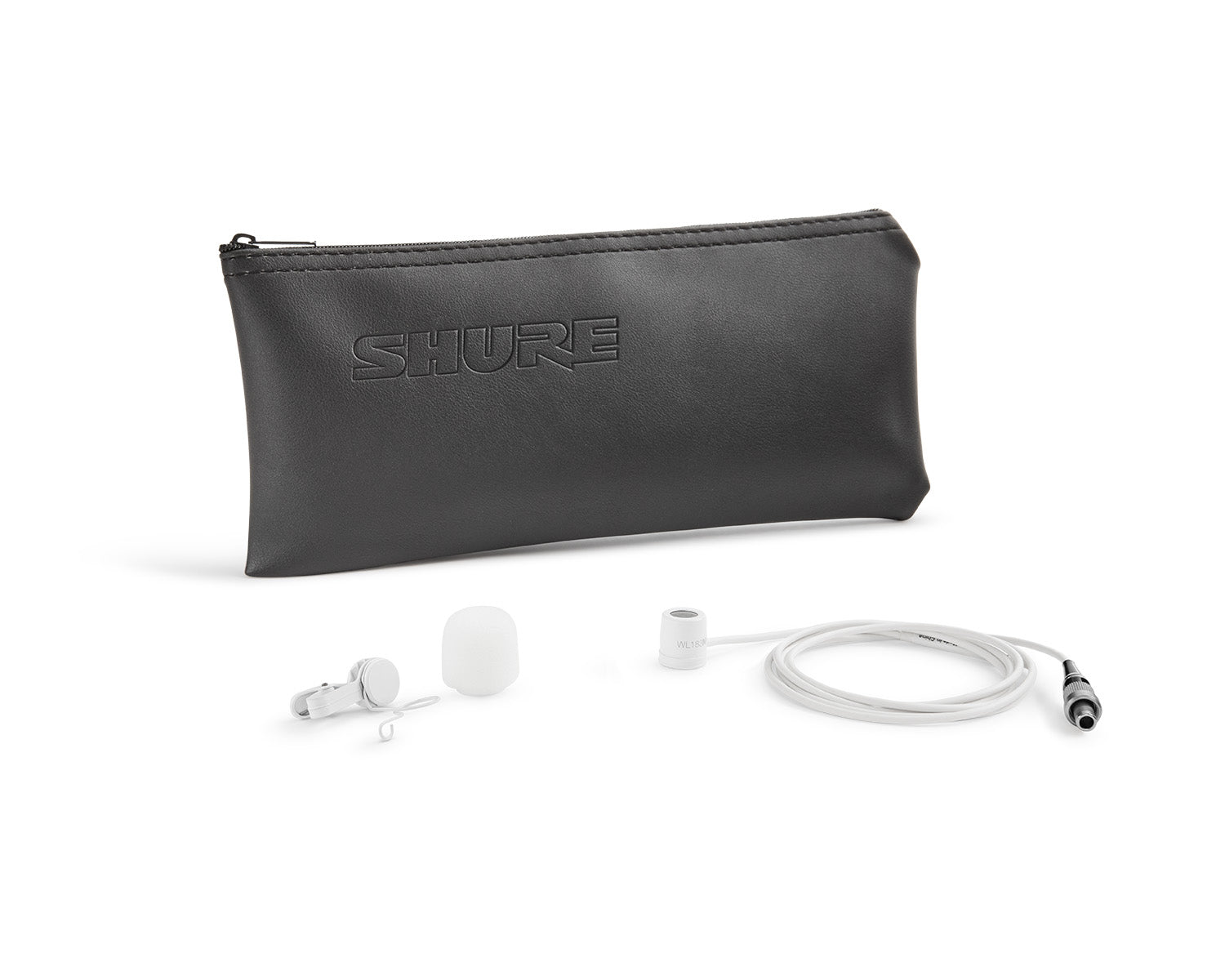 SHUWL183MWOLM3 - Shure WL183M Omnidirectional Condenser Lavalier Microphone LM3 White Image 3