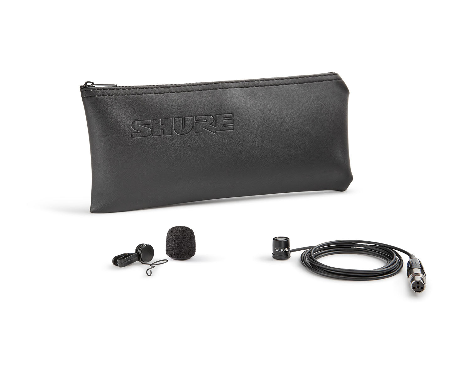 SHUWL183 - Shure WL183M Omnidirectional Condenser Lavalier Microphone TQG Black Image 3
