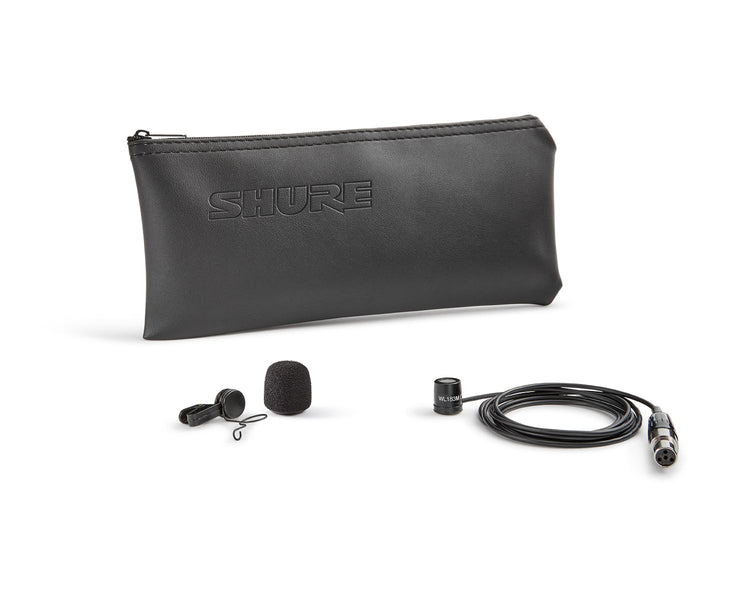 SHUWL183 - Shure WL183M Omnidirectional Condenser Lavalier Microphone TQG Black Image 3