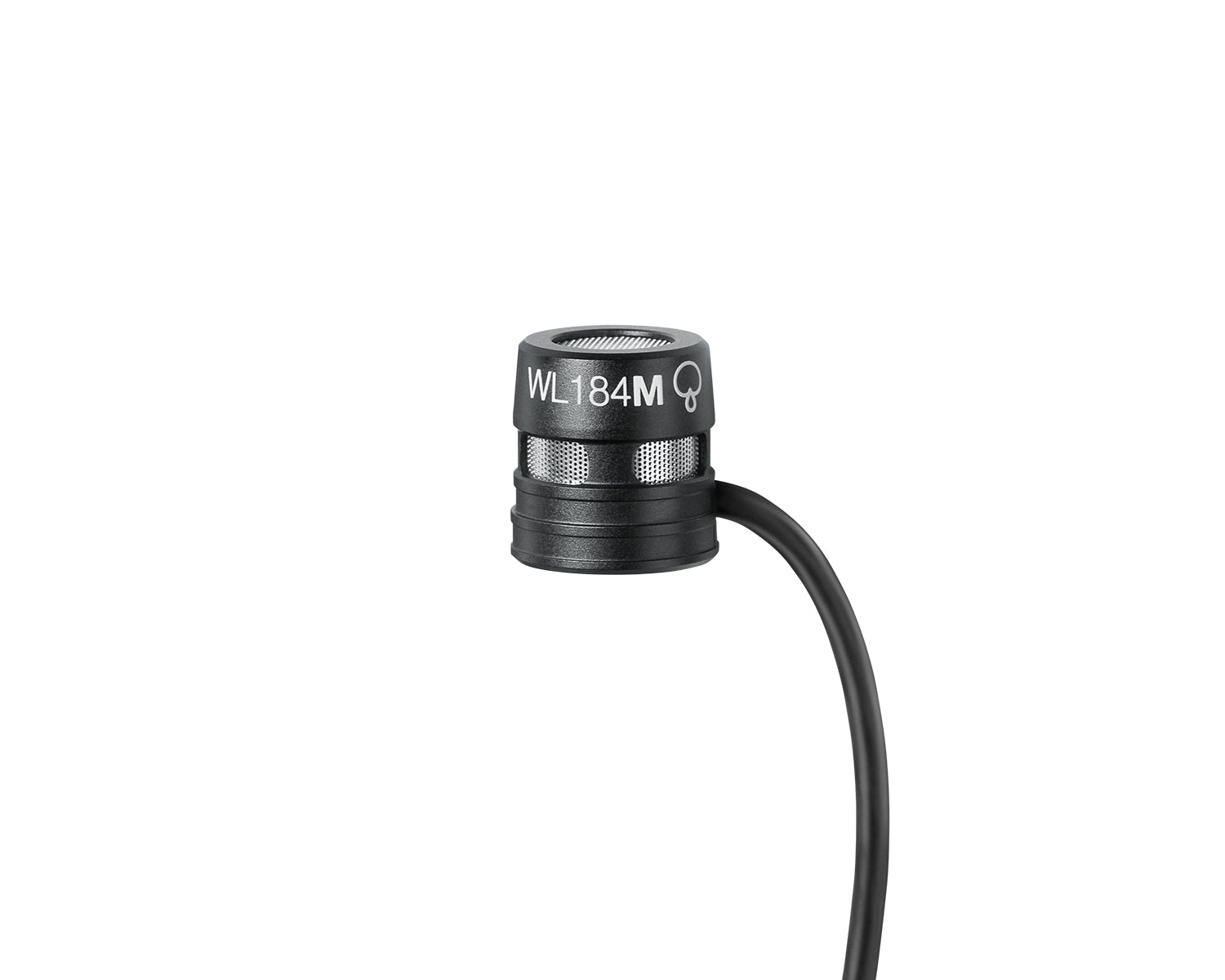 SHUWL184MBSLM3 - Shure WL184M Supercardioid Condenser Lavalier Microphone LM3 Black Image 1