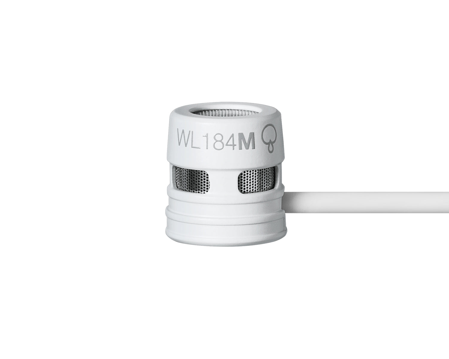 SHUWL184MWSLM3 - Shure WL184M Supercardioid Condenser Lavalier Microphone LM3 White Image 2