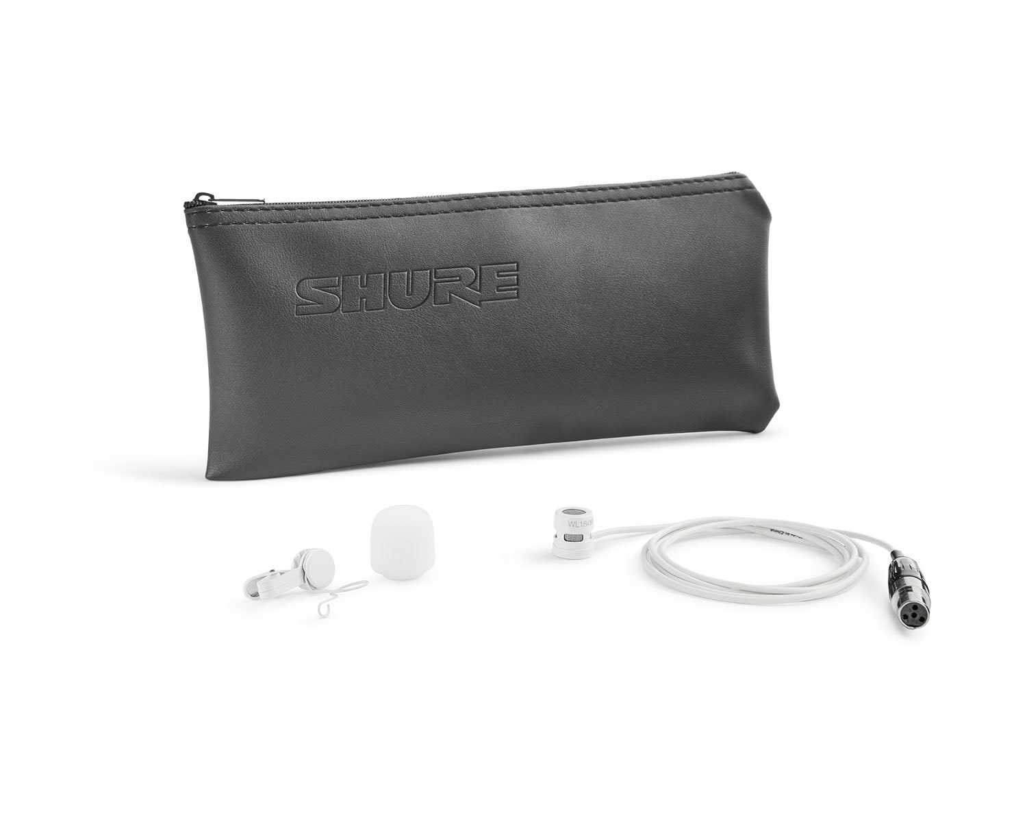 SHUWL184MWSTQG - Shure WL184M Supercardioid Condenser Lavalier Microphone TQG White Image 3