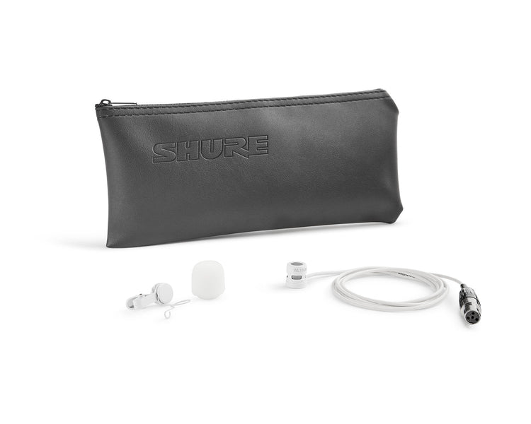 SHUWL184MWSTQG - Shure WL184M Supercardioid Condenser Lavalier Microphone TQG White Image 3