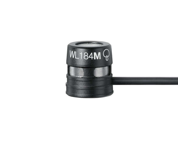 SHUWL184 - Shure WL184M Supercardioid Condenser Lavalier Microphone TQG Black Image 2