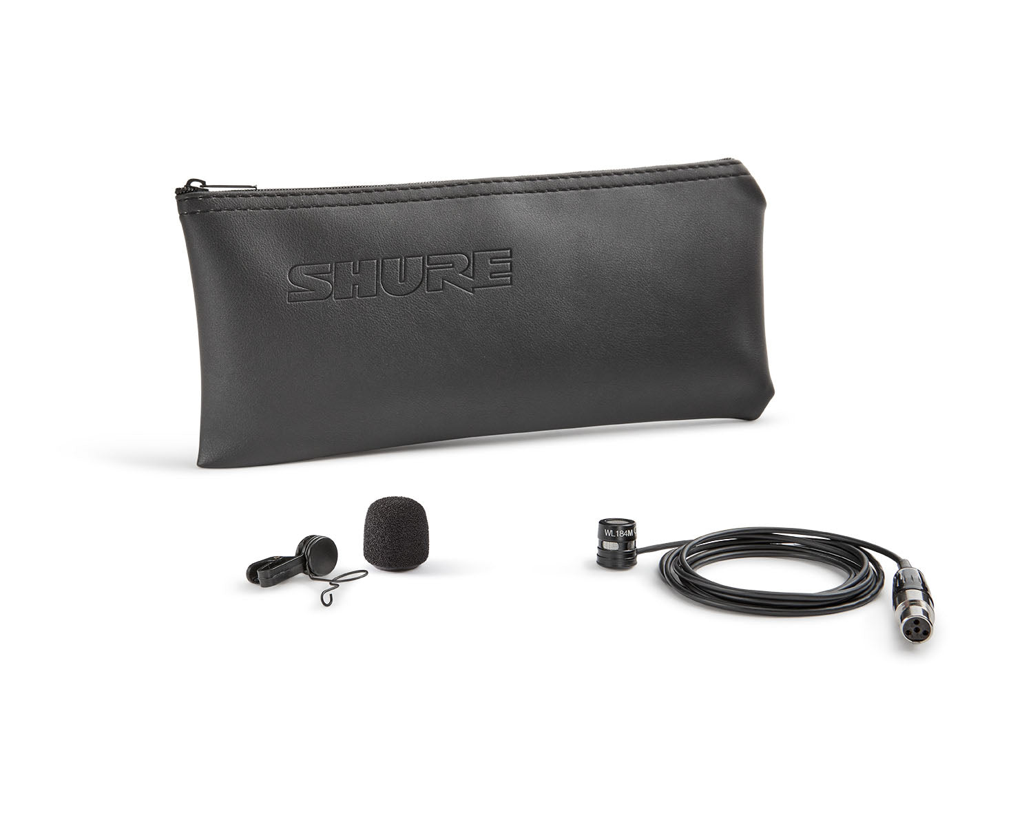 SHUWL184 - Shure WL184M Supercardioid Condenser Lavalier Microphone TQG Black Image 3