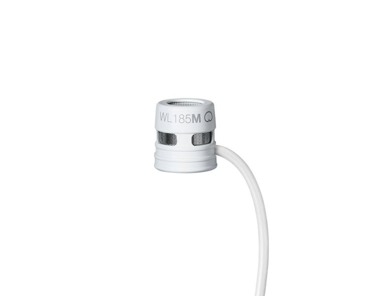 SHUWL185MWCLM3 - Shure WL185M Cardioid Condenser Lavalier Microphone LM3 White Image 1