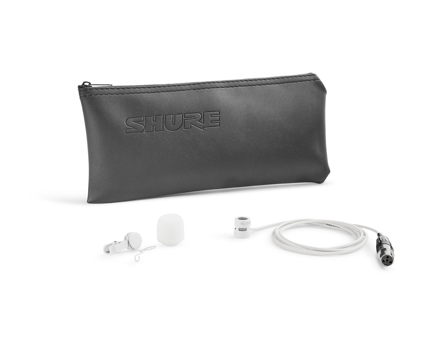 SHUWL185MWCTQG - Shure WL185M Cardioid Condenser Lavalier Microphone TQG White Image 3