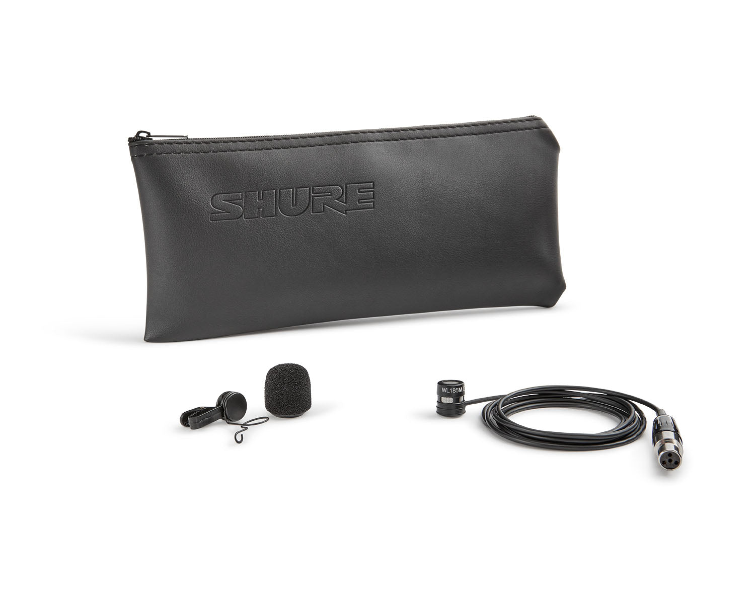 SHUWL185 - Shure WL185M Cardioid Condenser Lavalier Microphone TQG Black Image 3