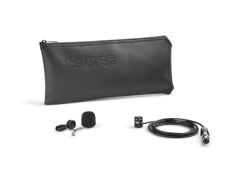 SHUWL185 - Shure WL185M Cardioid Condenser Lavalier Microphone TQG Black Image 3