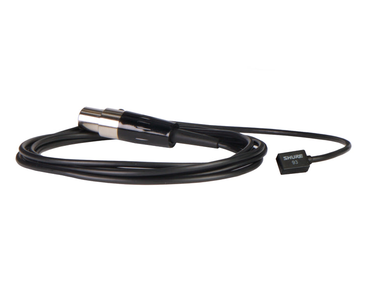 SHUWL936 - Shure WL93 6 Omnidirectional Condenser Mini Lav Mic 6ft Cable TQG Black Image 2