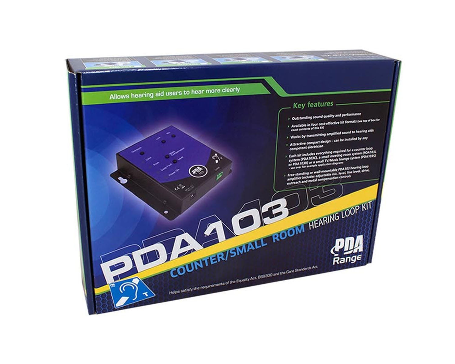 SIGPDA103C - SigNET PDA103C Counter Hearing Loop Kit (PDA103 AMT Mic TX2 Loop) Image 1