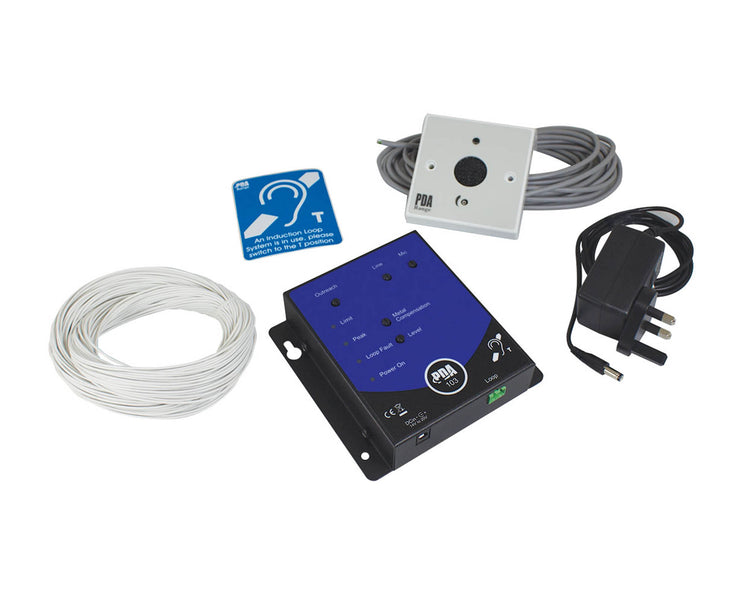 SIGPDA103R - SigNET PDA103R Small Room Ceiling Loop Kit (Amp APM Mic 40m Loop) Image 2