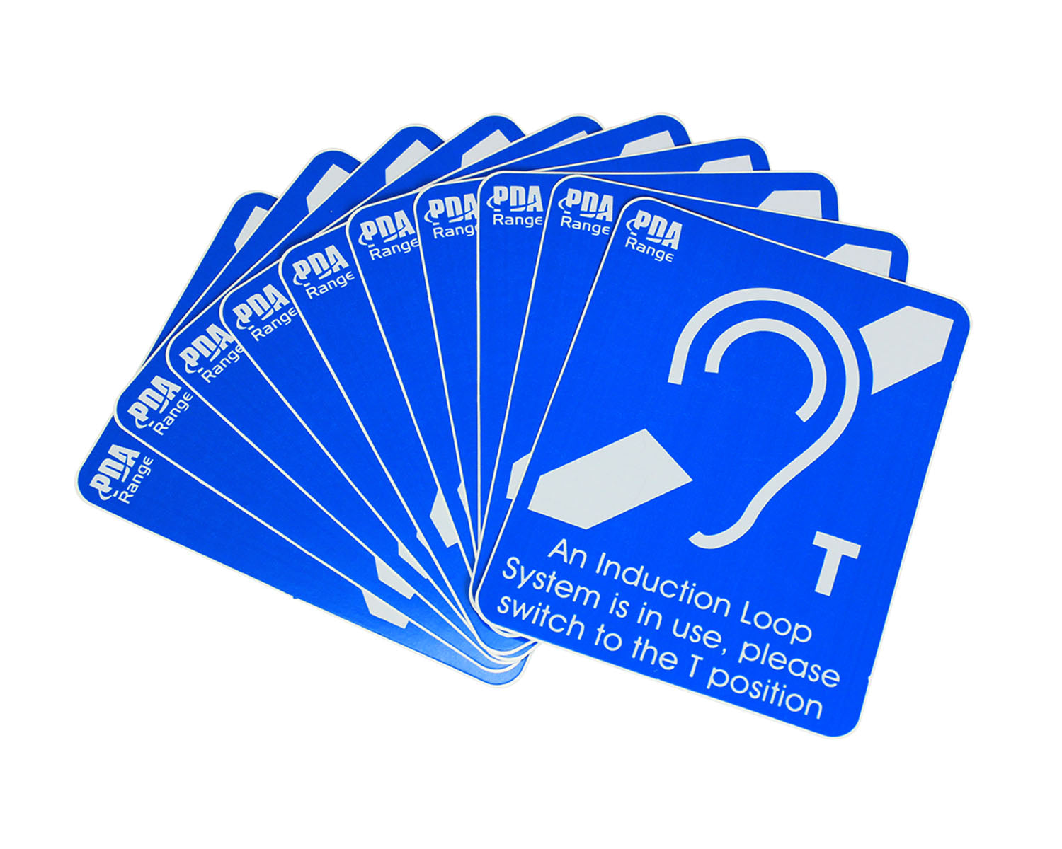 SIGTEAR10 - SigNET TEAR 10 Small Hearing Loop System In Use Sticker (10 Pack) Image 1
