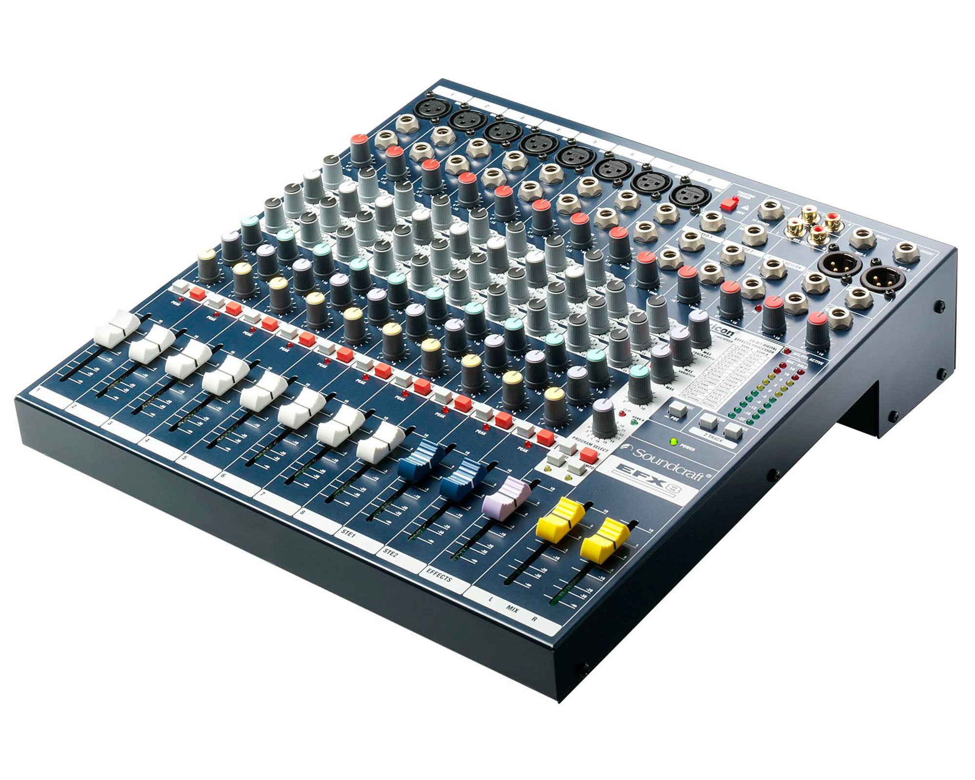 SOUEFX8 - Soundcraft EFX8 8:2 Mixer 8 Mic 2 Stereo i or p and Effects Exc Rack Kit Image 3