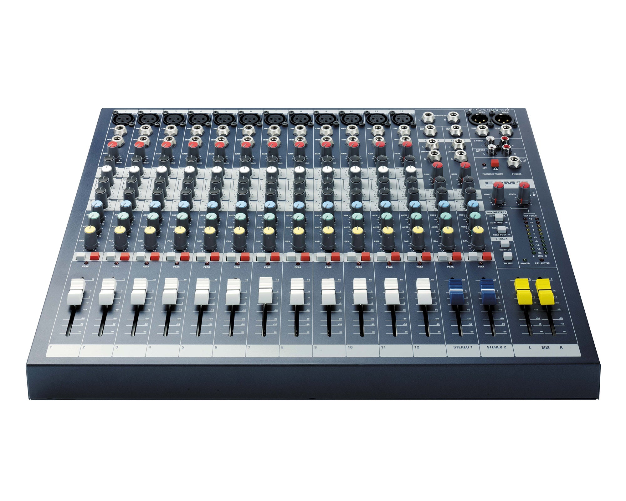 SOUEPM12 - Soundcraft EPM12 12:2 Multipurpose Mixer 12 Mic 2 Stereo i or p Inc Rack Kit Image 1