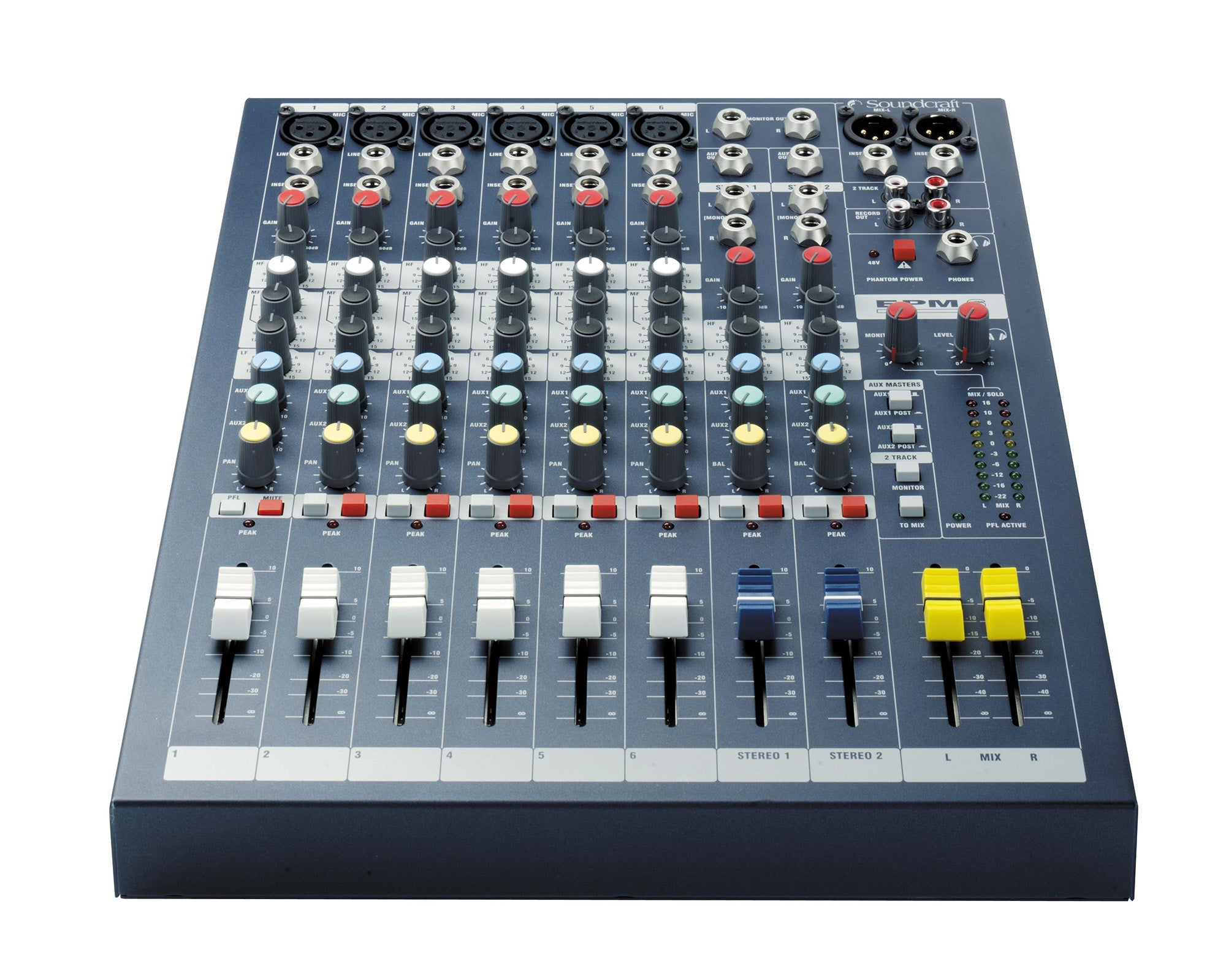 SOUEPM6 - Soundcraft EPM6 6:2 Multipurpose Mixer 6 Mic 2 Stereo i or p Exc Rack Kit Image 2