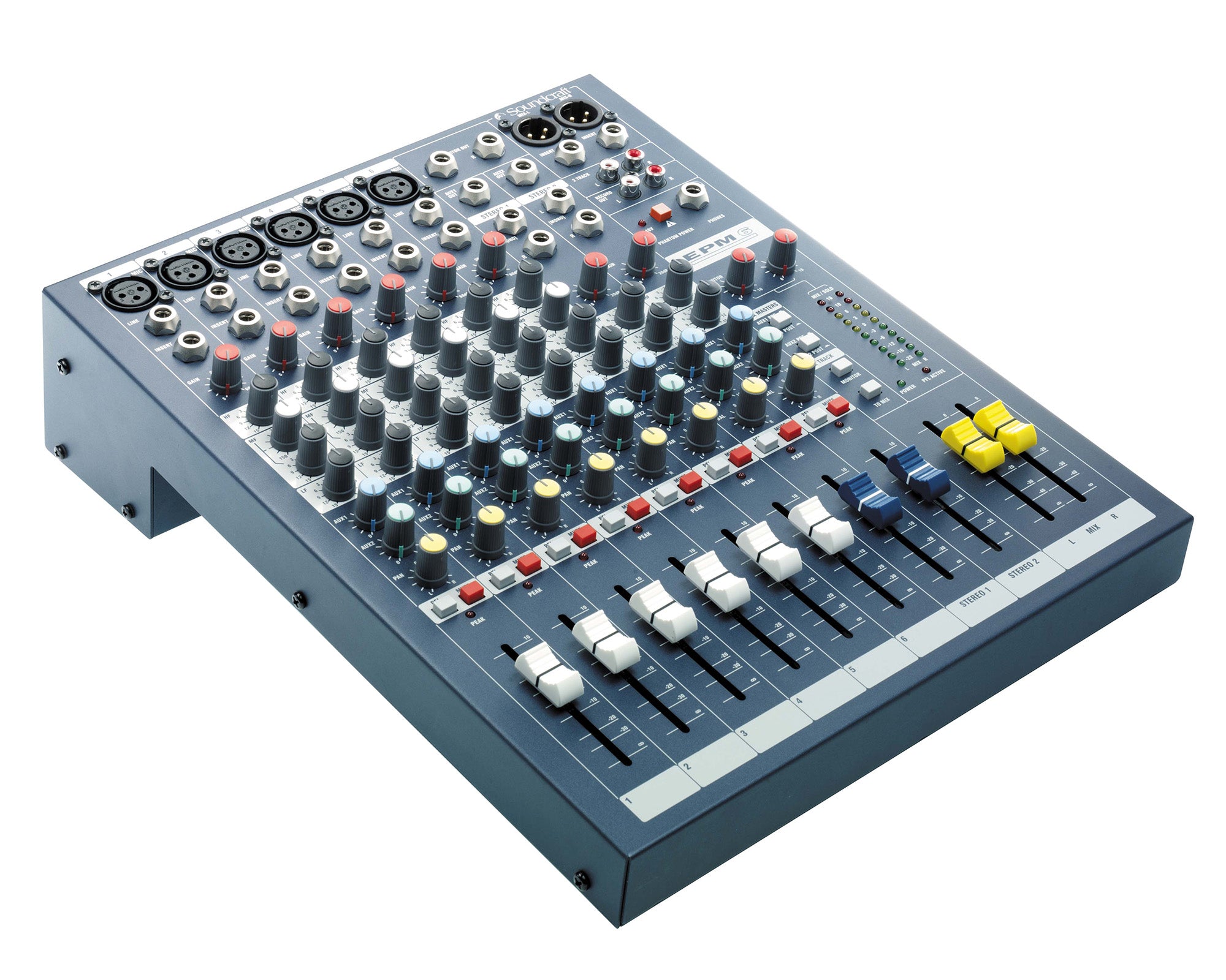 SOUEPM6 - Soundcraft EPM6 6:2 Multipurpose Mixer 6 Mic 2 Stereo i or p Exc Rack Kit Image 3