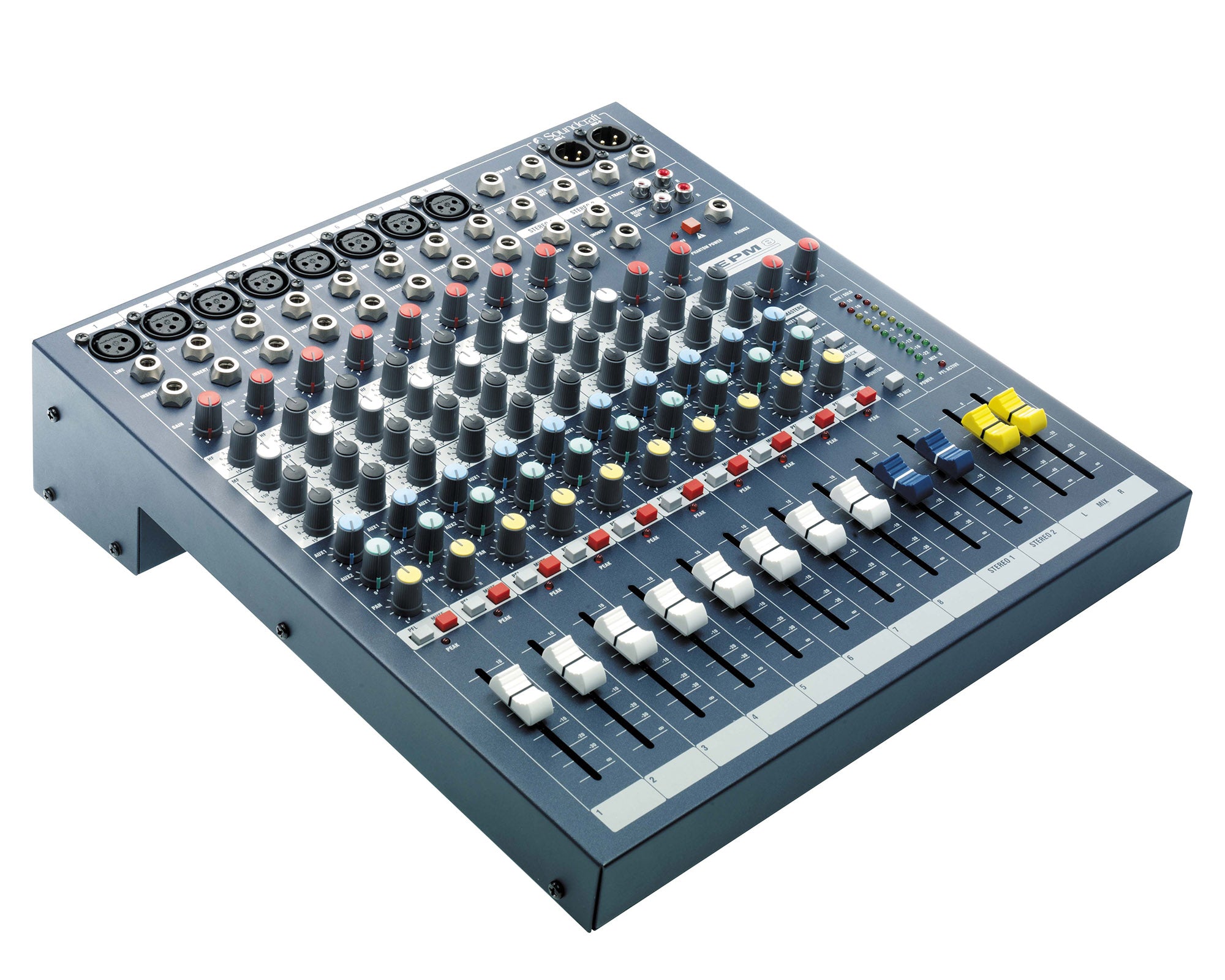 SOUEPM8 - Soundcraft EPM8 8:2 Multipurpose Mixer 8 Mic 2 Stereo i or p Exc Rack Kit Image 2