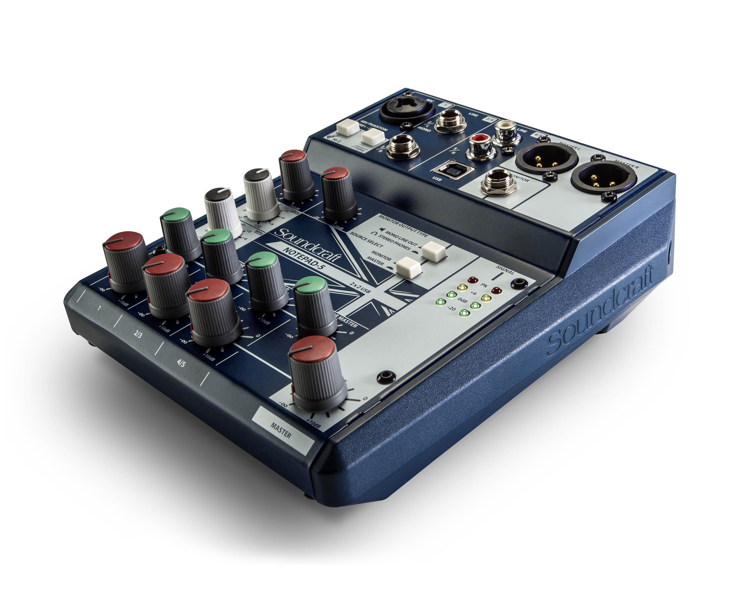 SOUN5 - Soundcraft Notepad 5 Small Format Analogue Mixing Console with USB I or O Image 3