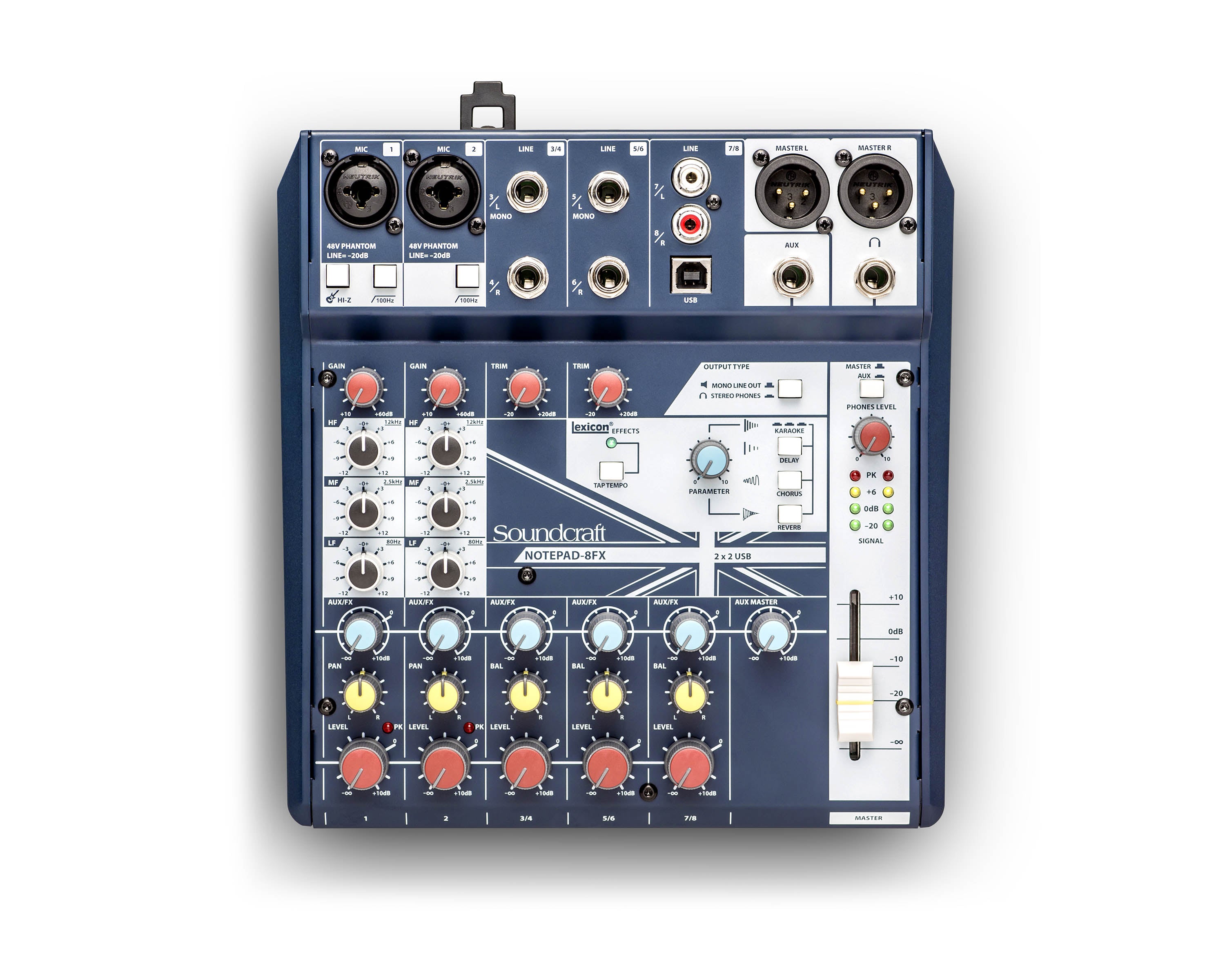 SOUN8FX - Soundcraft Notepad 8FX Small Format Analogue Mixing Console with Effects Image 2