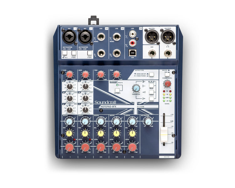 SOUN8FX - Soundcraft Notepad 8FX Small Format Analogue Mixing Console with Effects Image 2