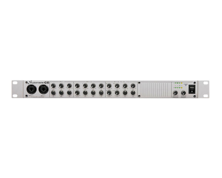 STUC3 - Studiomaster C3 Mixer with 4 Mic 4 Stereo In 2 Aux Sends Balanced In or Out 1U Image 2