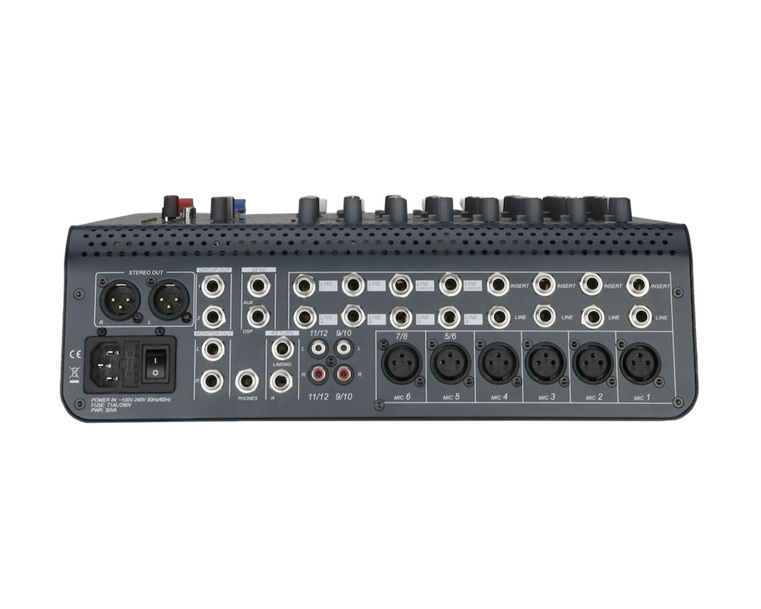 STUC612 - Studiomaster C6 12 12CH Compact Mixer 12 input or 6 Mic or 4 Stereo or 3bandEQ Image 3