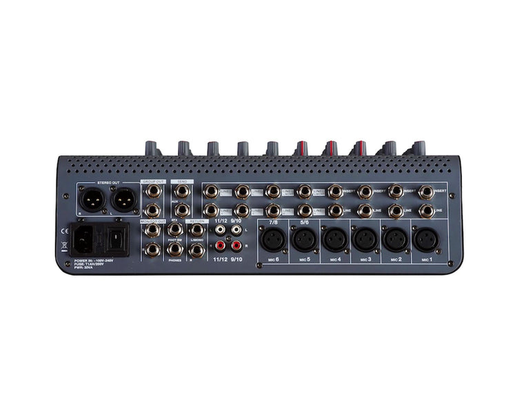 STUC6XS12 - Studiomaster C6XS 12 12CH Compact USB DSP Mixer 12in or 6Mic or 4St or 3bandEQ Image 2