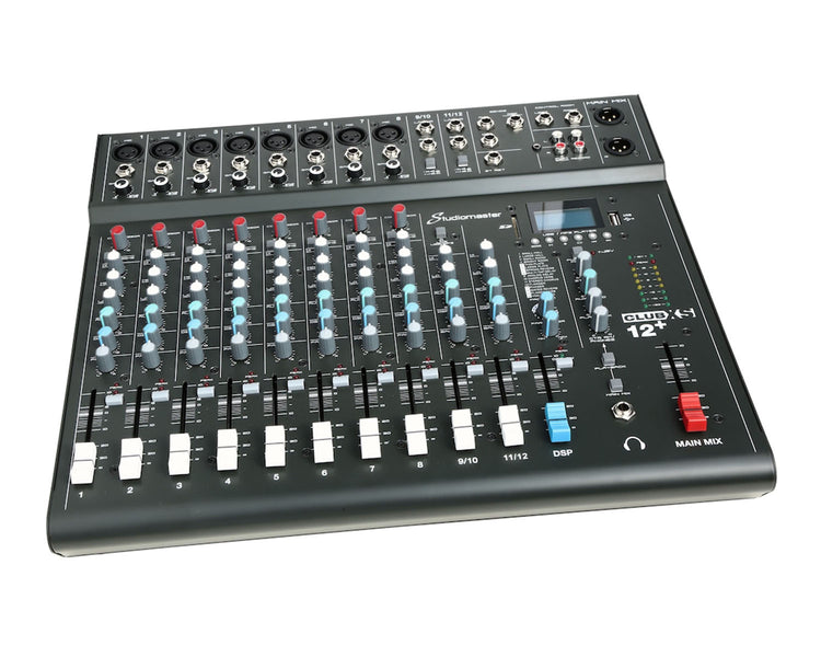 STUCLUBXS12P - Studiomaster Club XS 12 and 10CH Analogue DSP Mixer 10 Inputs or 6 Mic or 2 Stereo Image 2