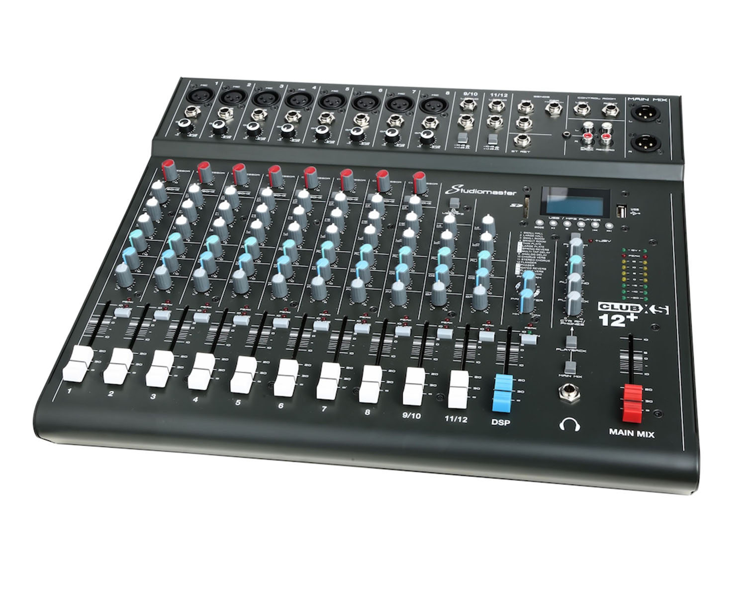 STUCLUBXS12P - Studiomaster Club XS 12 and 10CH Analogue DSP Mixer 10 Inputs or 6 Mic or 2 Stereo Image 3