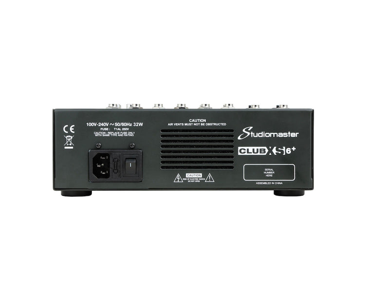 STUCLUBXS6P - Studiomaster Club XS 6 and 4CH Analogue DSP Mixer 5 Inputs or 1 Mic or 2 Stereo Image 4