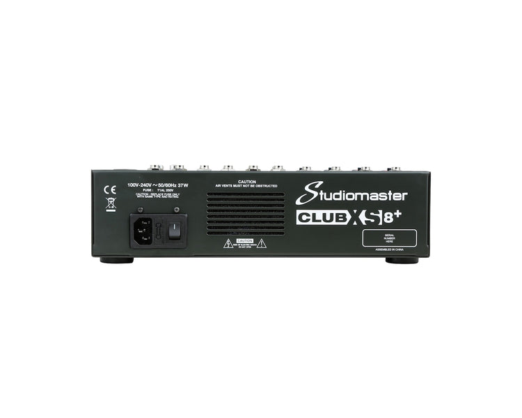 STUCLUBXS8P - Studiomaster Club XS 8 and 6CH Analogue DSP Mixer 6 Inputs or 2 Mic or 2 Stereo Image 4
